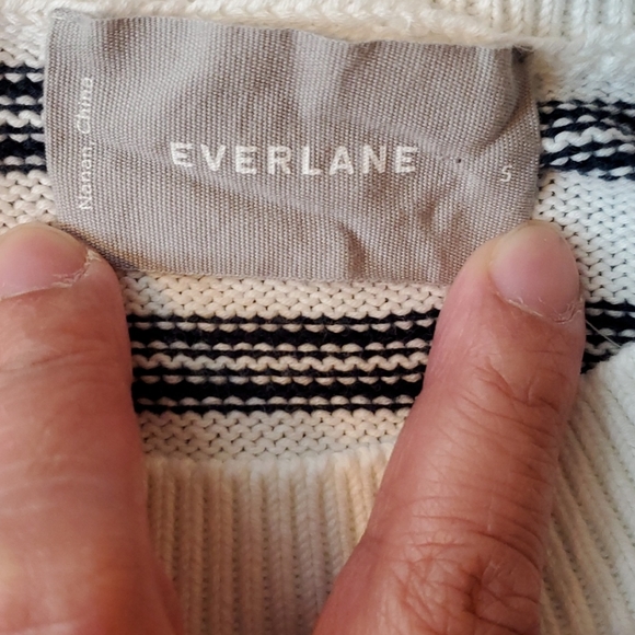 Everlane The Boxy Cotton Striped - Size Small - Picture 5 of 6